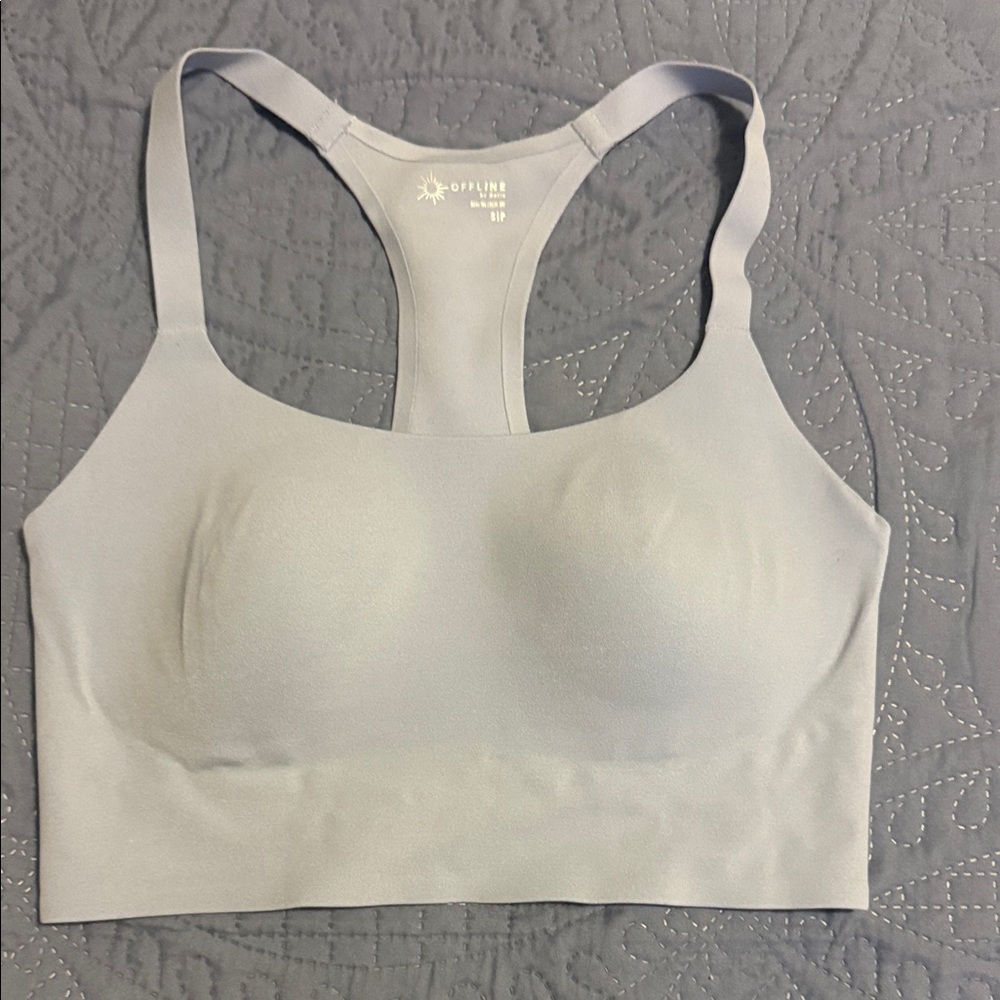 Optimum Light Gray Sports Bra